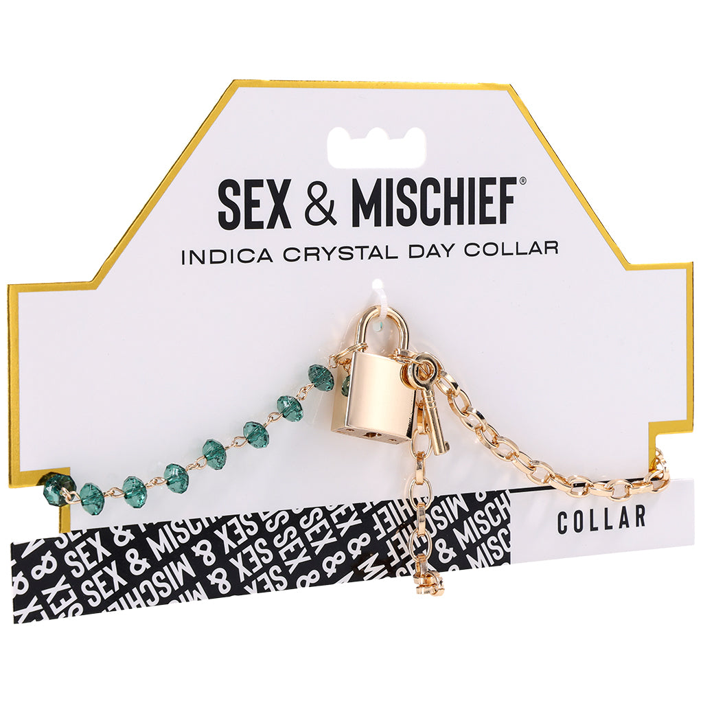 Sex & Mischief Indica Crystal Day Collar Bondage and Fetish > Leashes and Collars - Tophatter Daily Deals