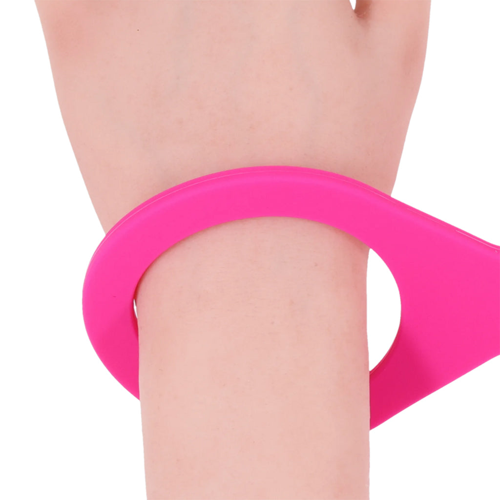 Sex & Mischief Hot Pink Silicone Cuffs in Small Bondage and Fetish > Wrist and Ankle Cuffs - Tophatter Daily Deals