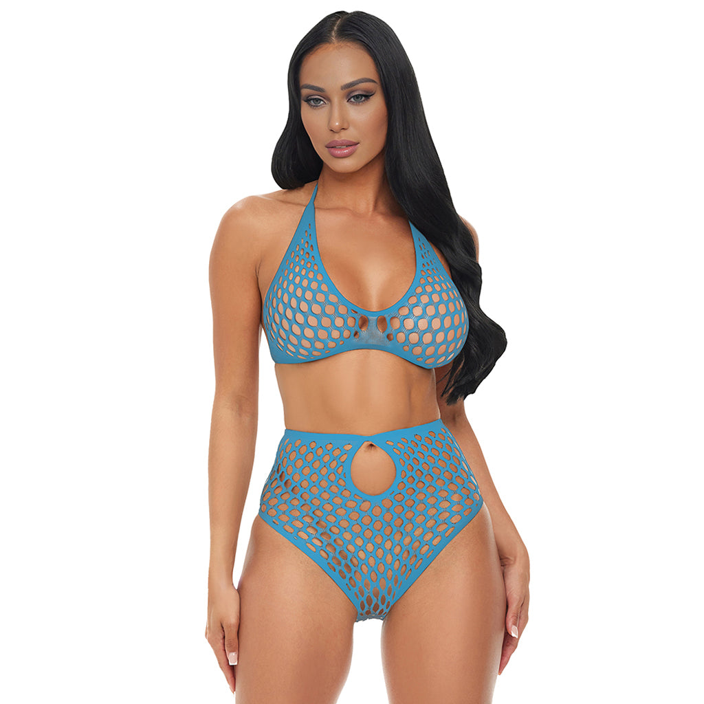 Blue Dream Fishnet Set Lingerie > Lingerie - Tophatter Daily Deals