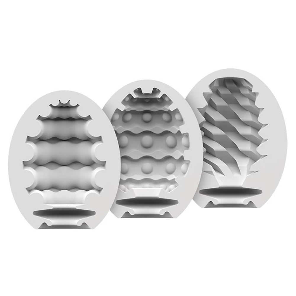 Satisfyer Riffle, Bubble, Fierce Masturbator Egg Set Male Masturbators > Discreet Masturbators - Tophatter Daily Deals