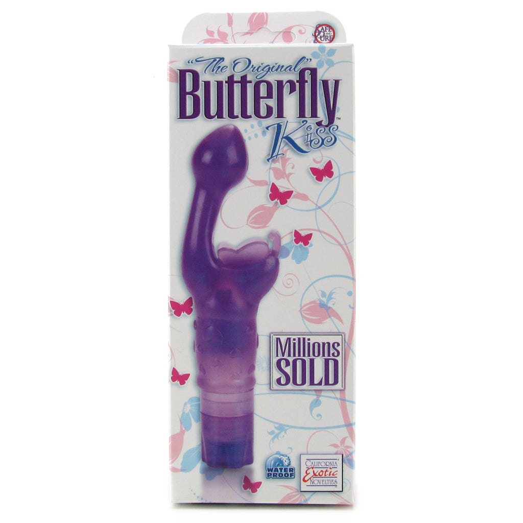 The Original Butterfly Kiss Vibe in Purple Vibrators > G-Spot Vibrators - Tophatter Daily Deals
