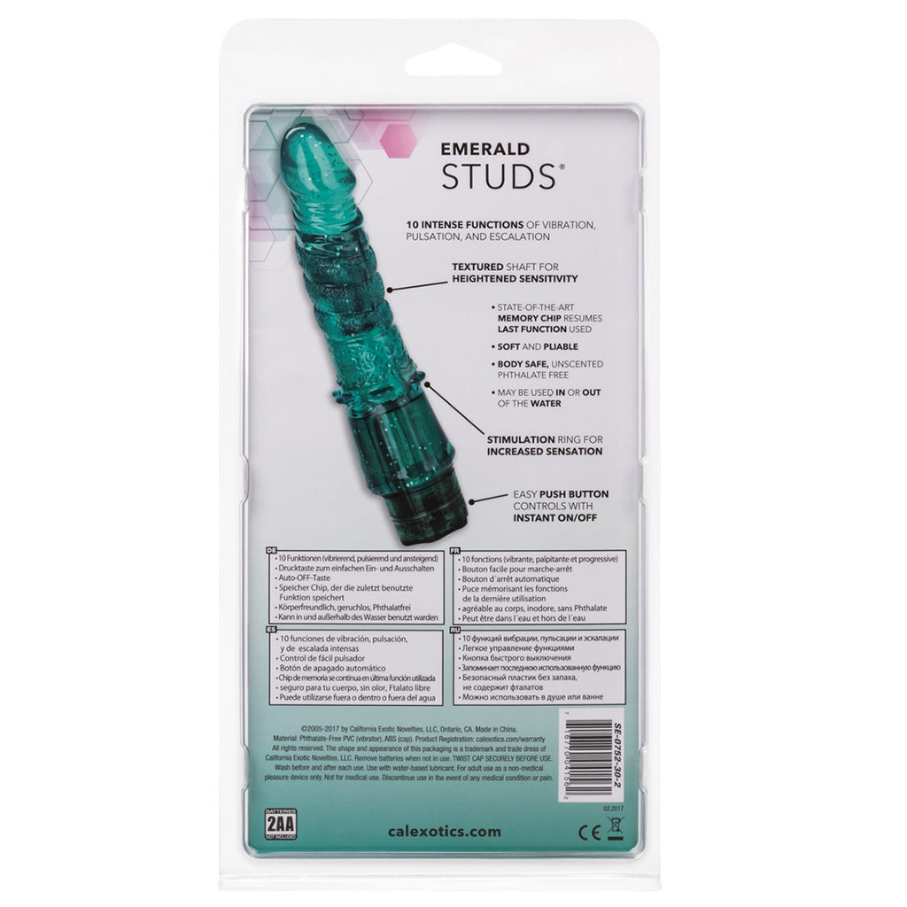 Emerald Studs Arouser Waterproof Vibe - Tophatter's Adult Sex Toys Online Vibrators > G-Spot Vibrators - Tophatter Daily Deals