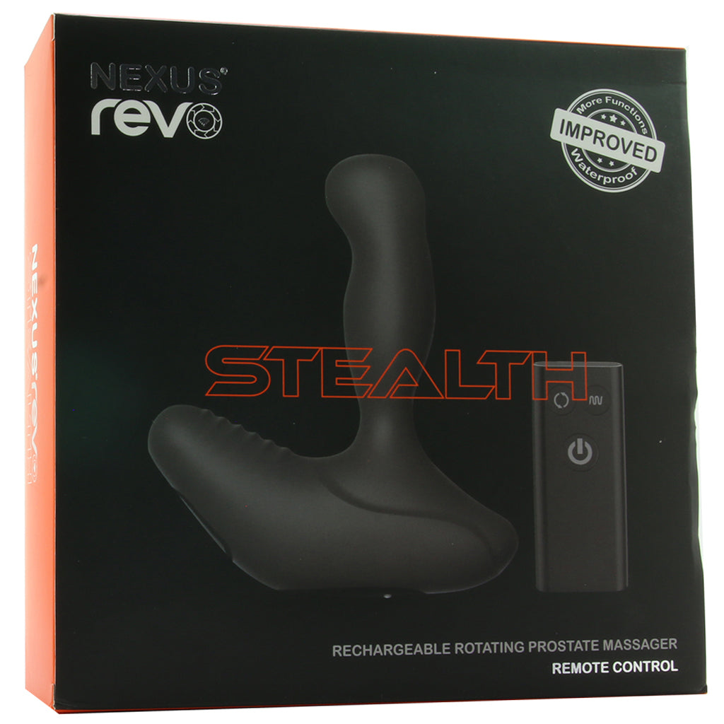 Revo Stealth Rotating Remote Prostate Massager in Black Anal Sex Toys > Prostate Massagers - Tophatter Daily Deals