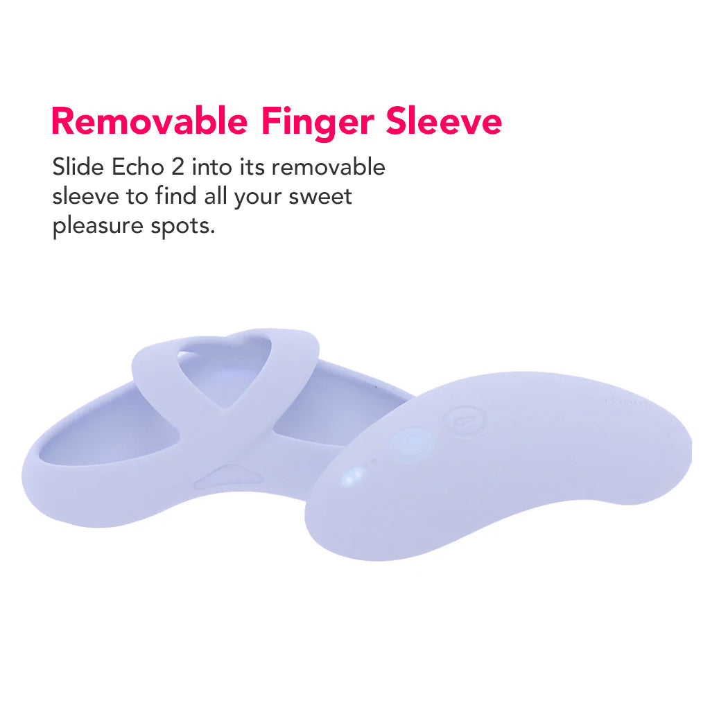 Echo 2 Flexible Panty and Finger Vibe in Sky Blue - Tophatter's Adult Sex Toys Online Vibrators > Finger Vibrators - Tophatter Daily Deals