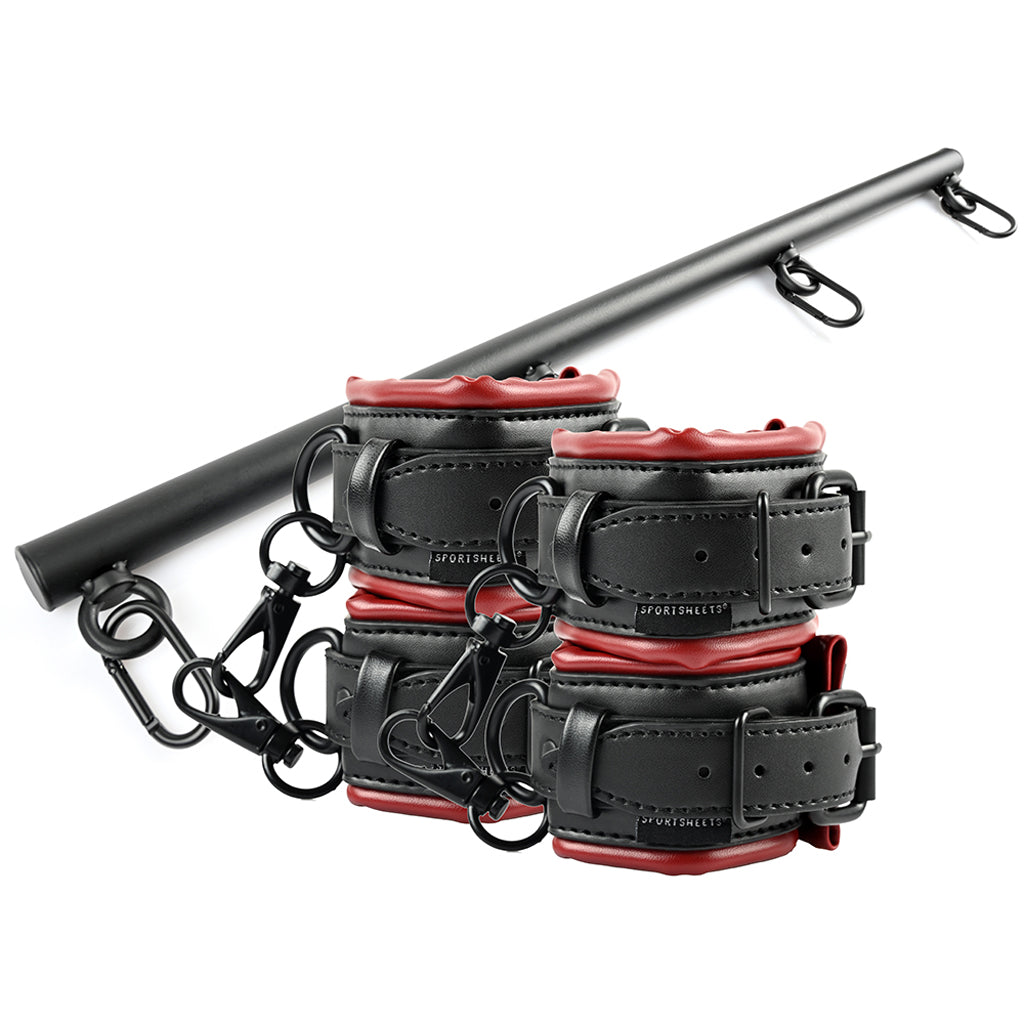 Saffron Spreader Bar & Cuffs Set - Tophatter's Adult Products Bondage and Fetish > Restraints - Tophatter Daily Deals