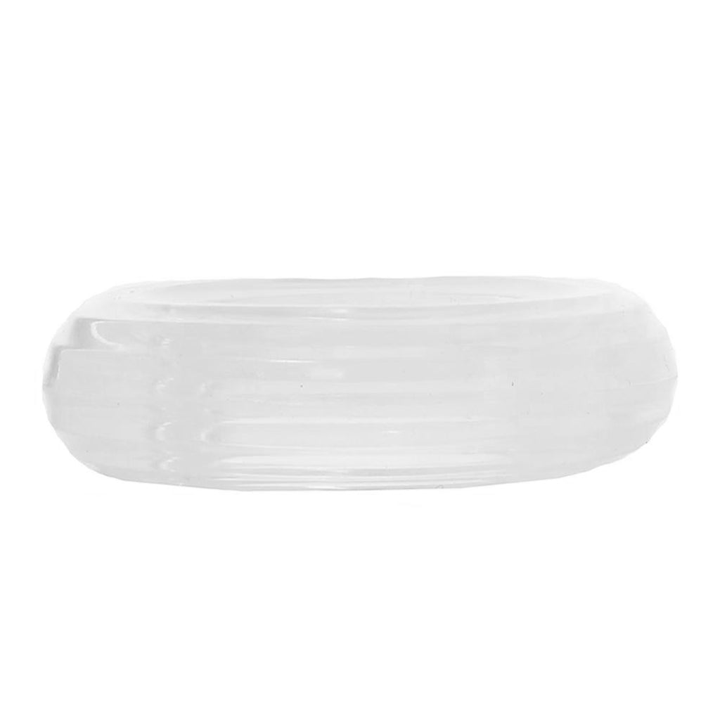 Medium Premium Silicone Cock Ring in Clear Cock Rings - Tophatter Daily Deals