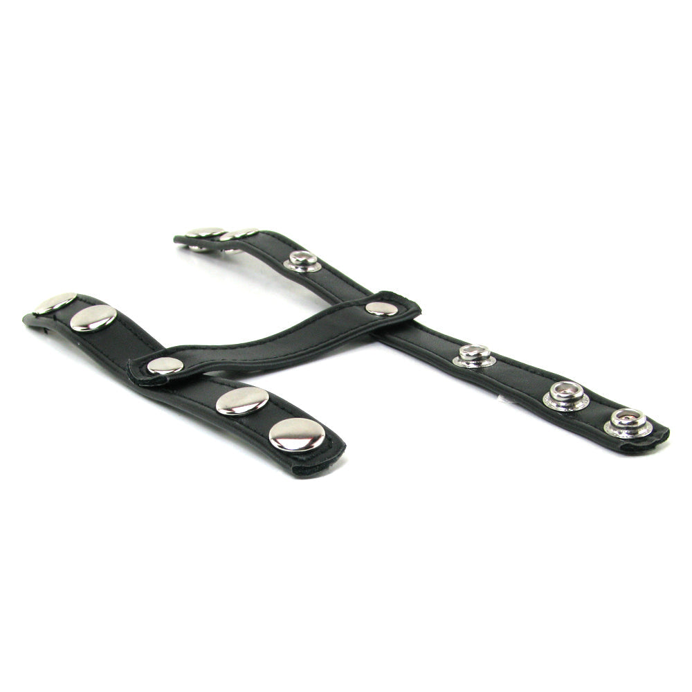 Blue Line T-Style Cock Ring with Ball Divider Bondage and Fetish > Cock and Ball Devices - Tophatter Daily Deals