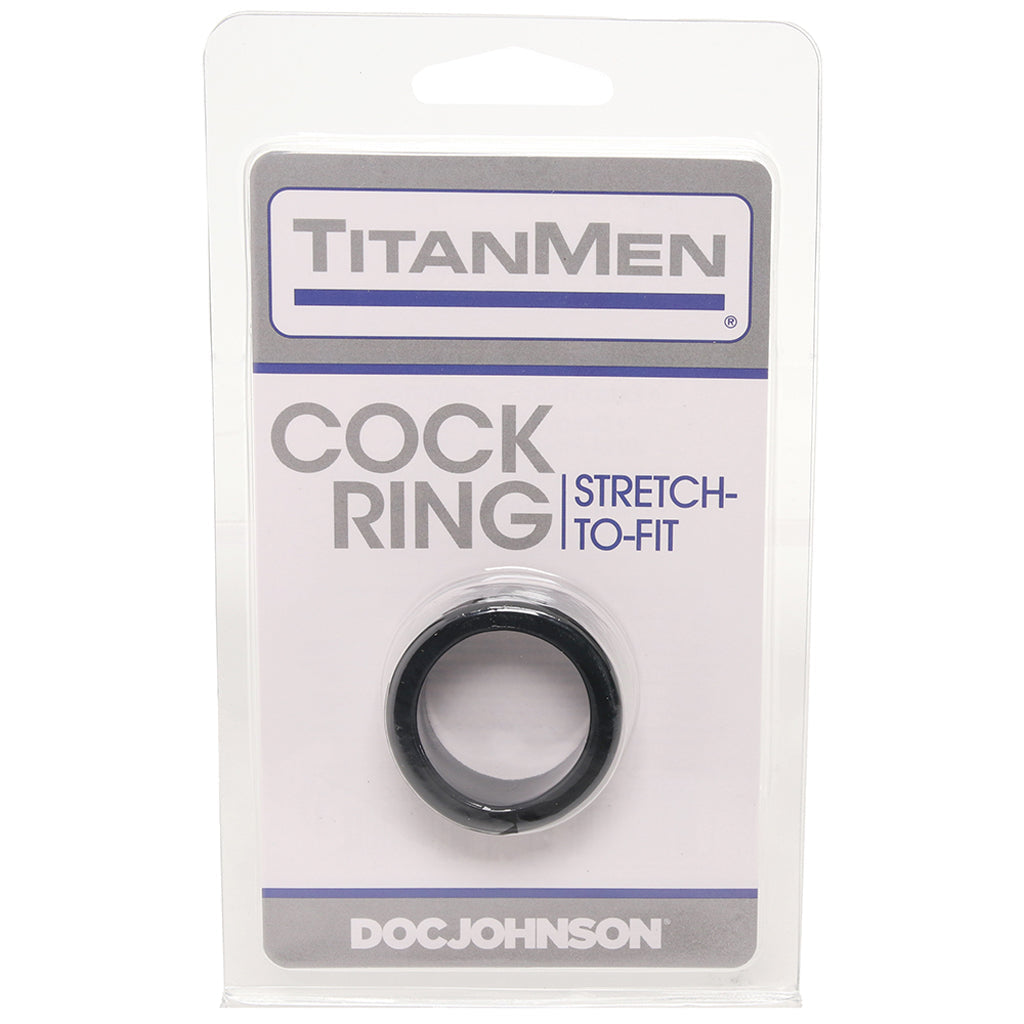 TitanMen Cock Ring in Black - Tophatter's Adult Products Cock Rings - Tophatter Daily Deals
