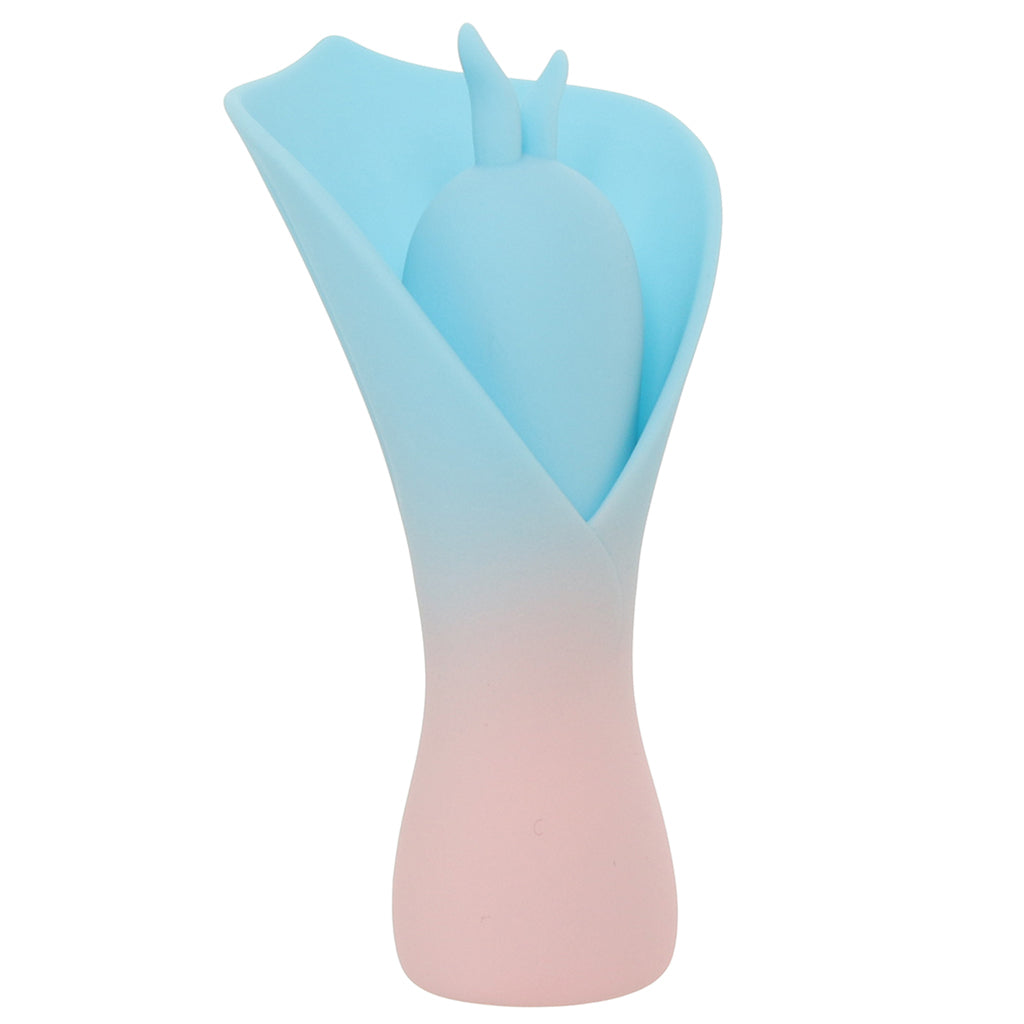 Mina Fiercely Powerful Fluttering Flower Vibe in Blue Vibrators > Clitoral Stimulators - Tophatter Daily Deals
