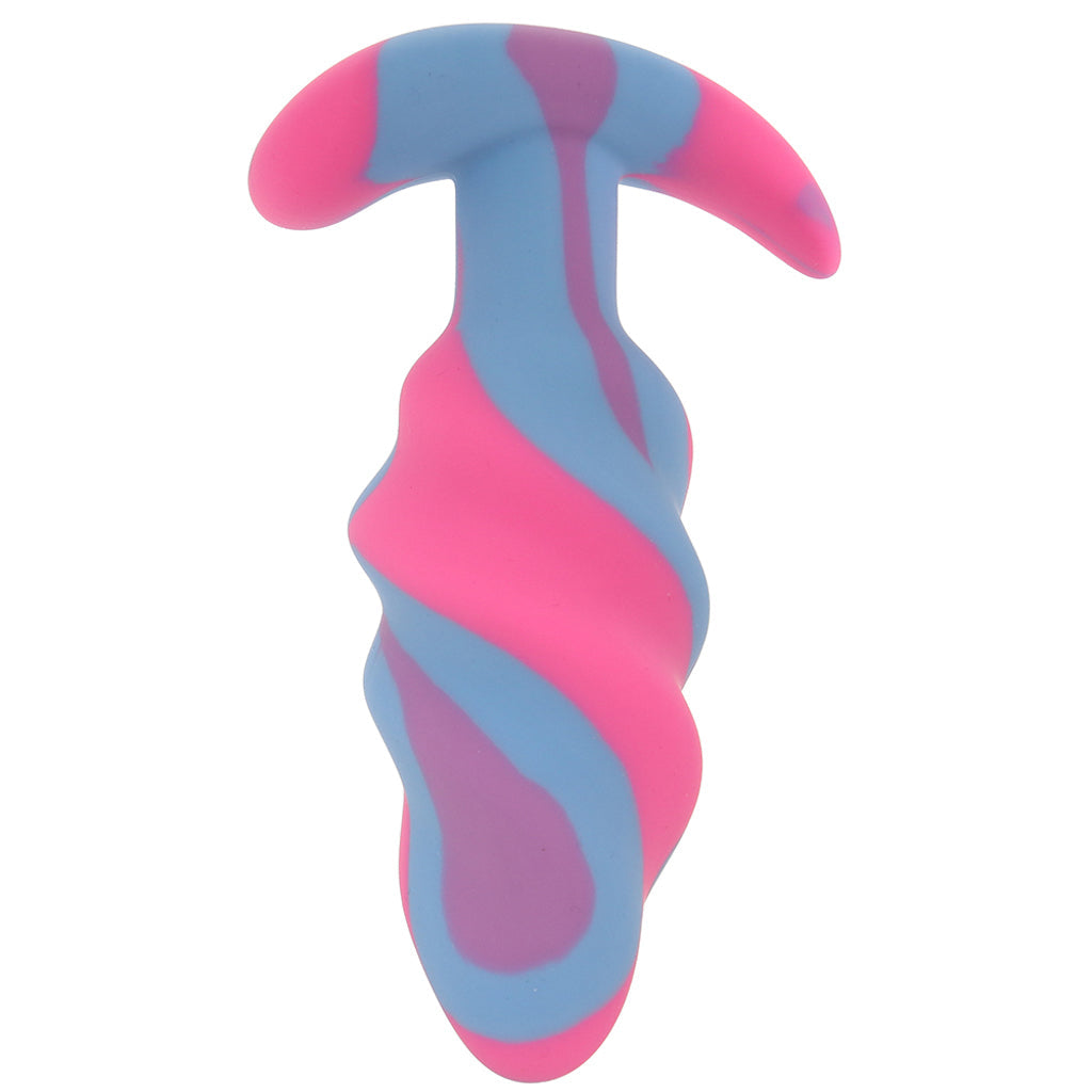 Creature Cocks Unicorn Swirl Silicone Butt Plug in Medium Anal Sex Toys > Butt Plugs - Tophatter Daily Deals