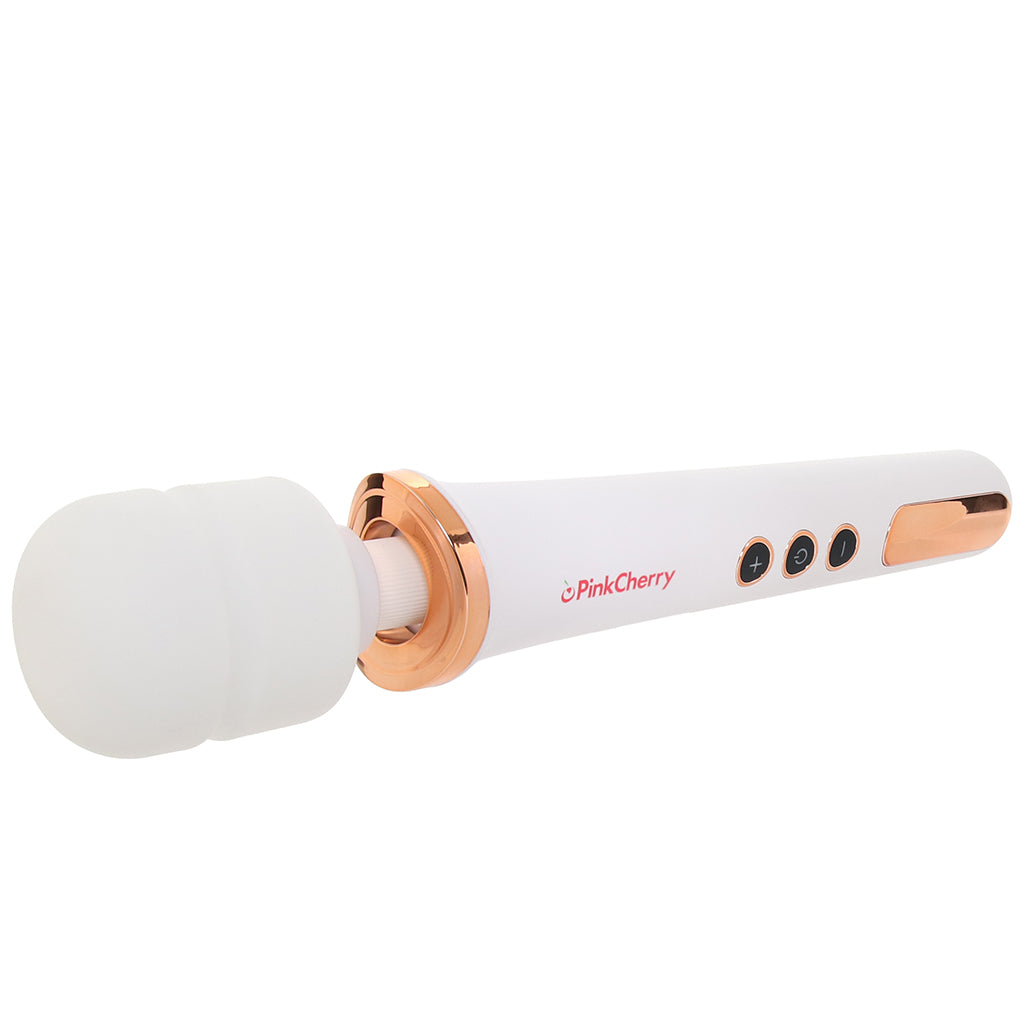 PinkCherry Rechargeable Wand in White - Tophatter's Adult Sex Toys Online Vibrators > Wands - Tophatter Daily Deals