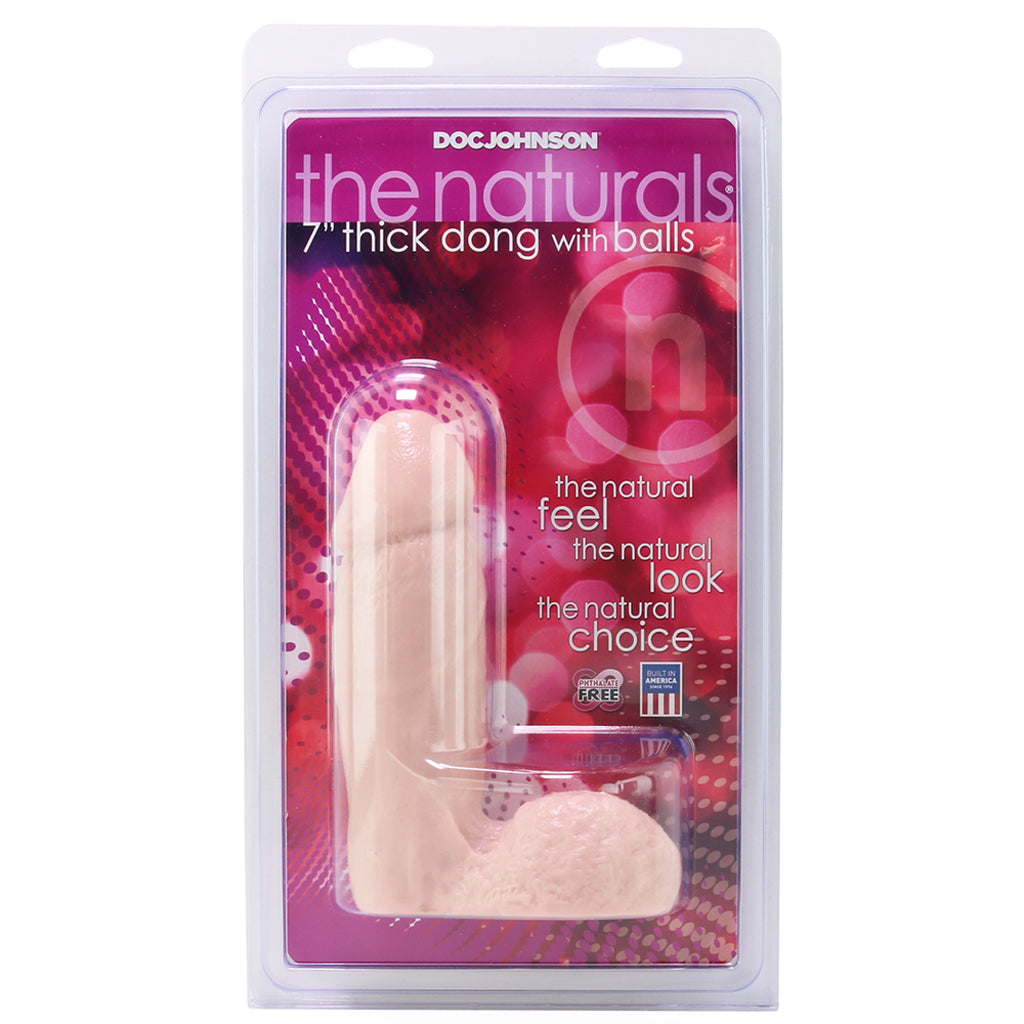 The Naturals Thick 7 Inch Cock with Balls - Tophatter's Adult Products Dildo Sex Toys > Realistic Dildos - Tophatter Daily Deals