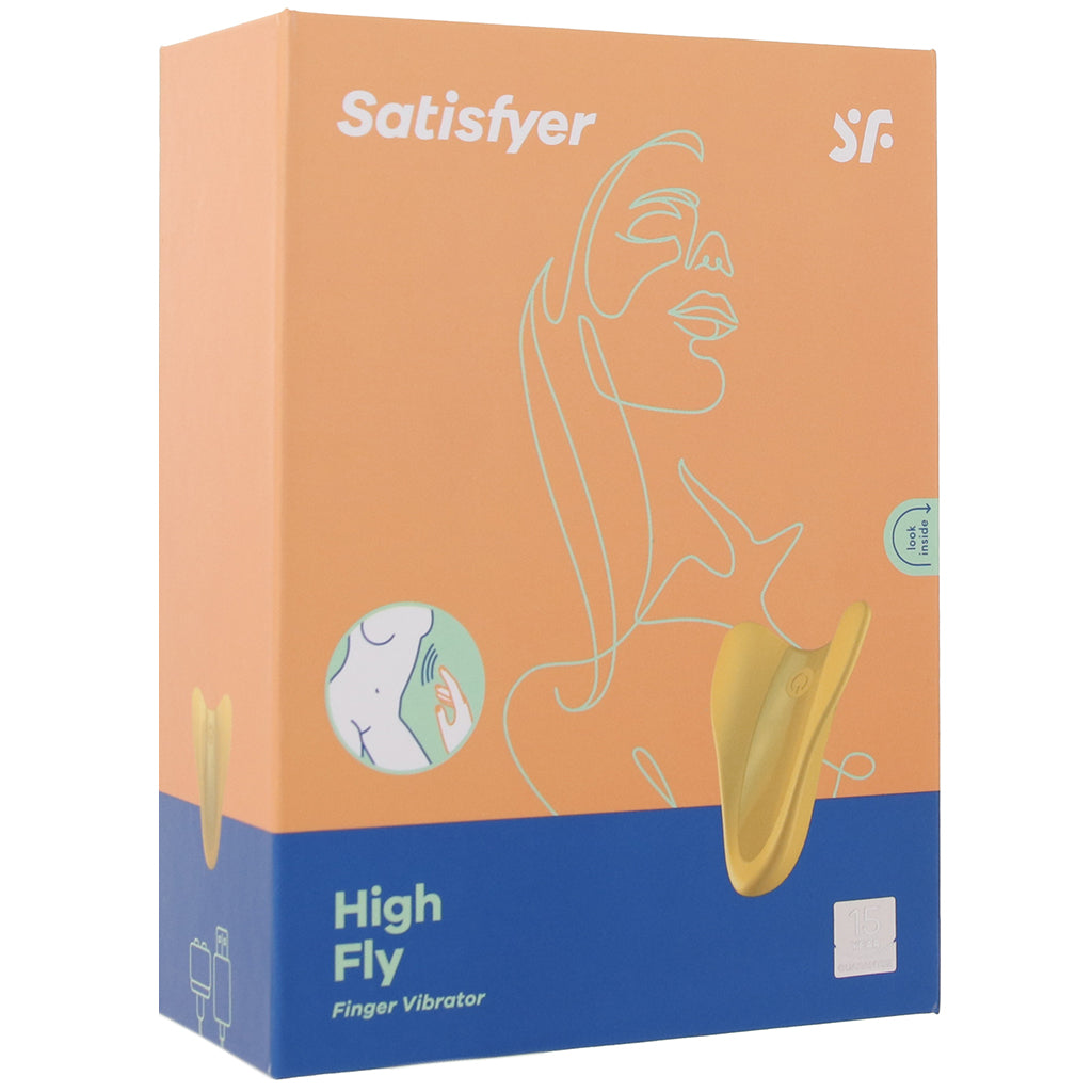 Satisfyer High Fly Finger Vibe in Yellow Vibrators > Clitoral Stimulators - Tophatter Daily Deals
