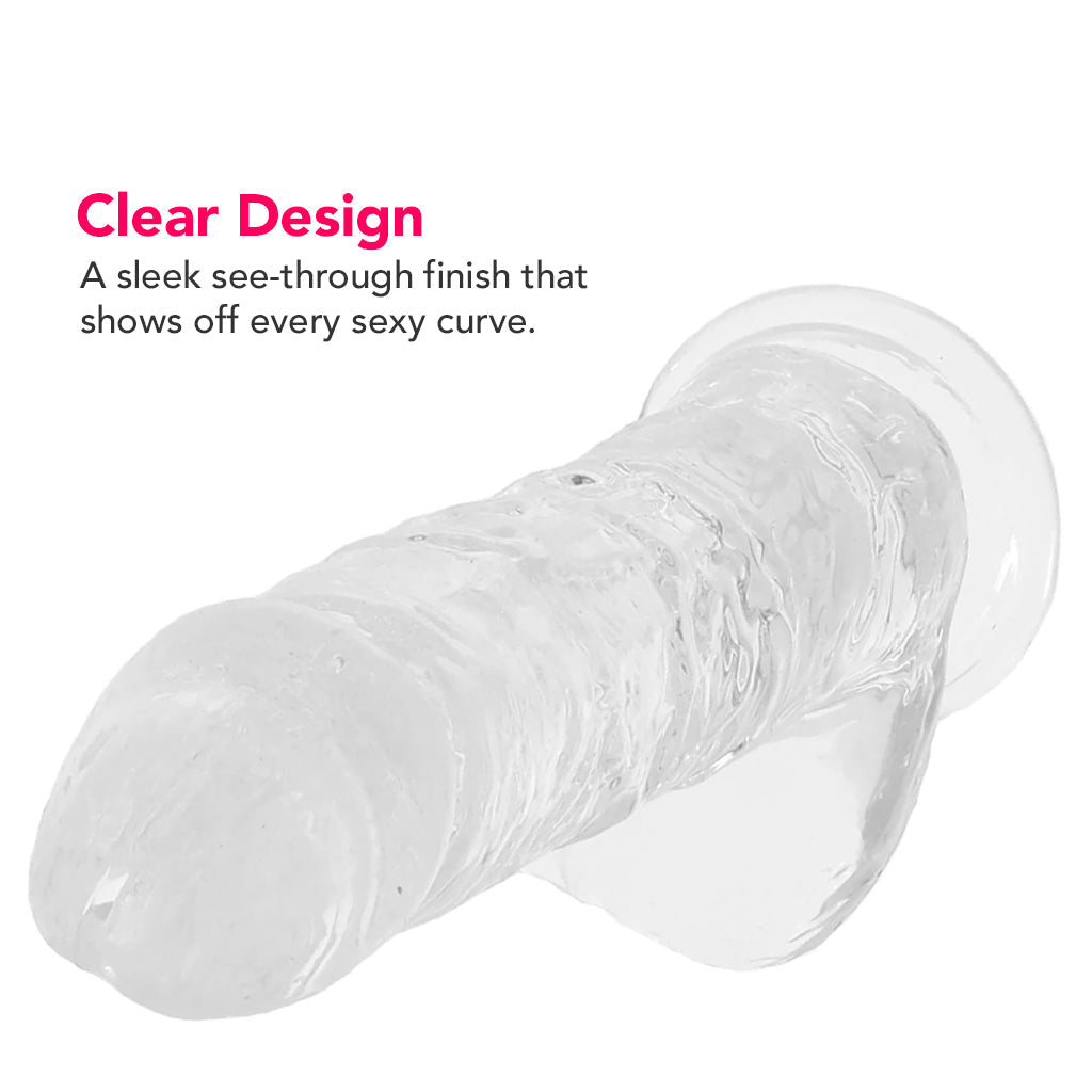 Naturally Yours 6 Inch Crystalline Dildo in Clear Dildo Sex Toys > Realistic Dildos - Tophatter Daily Deals