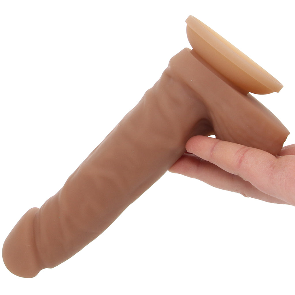 EasyRiders 7 Inch Silicone Dildo with Balls in Tan - Wholesale Prices (Limited Deals)