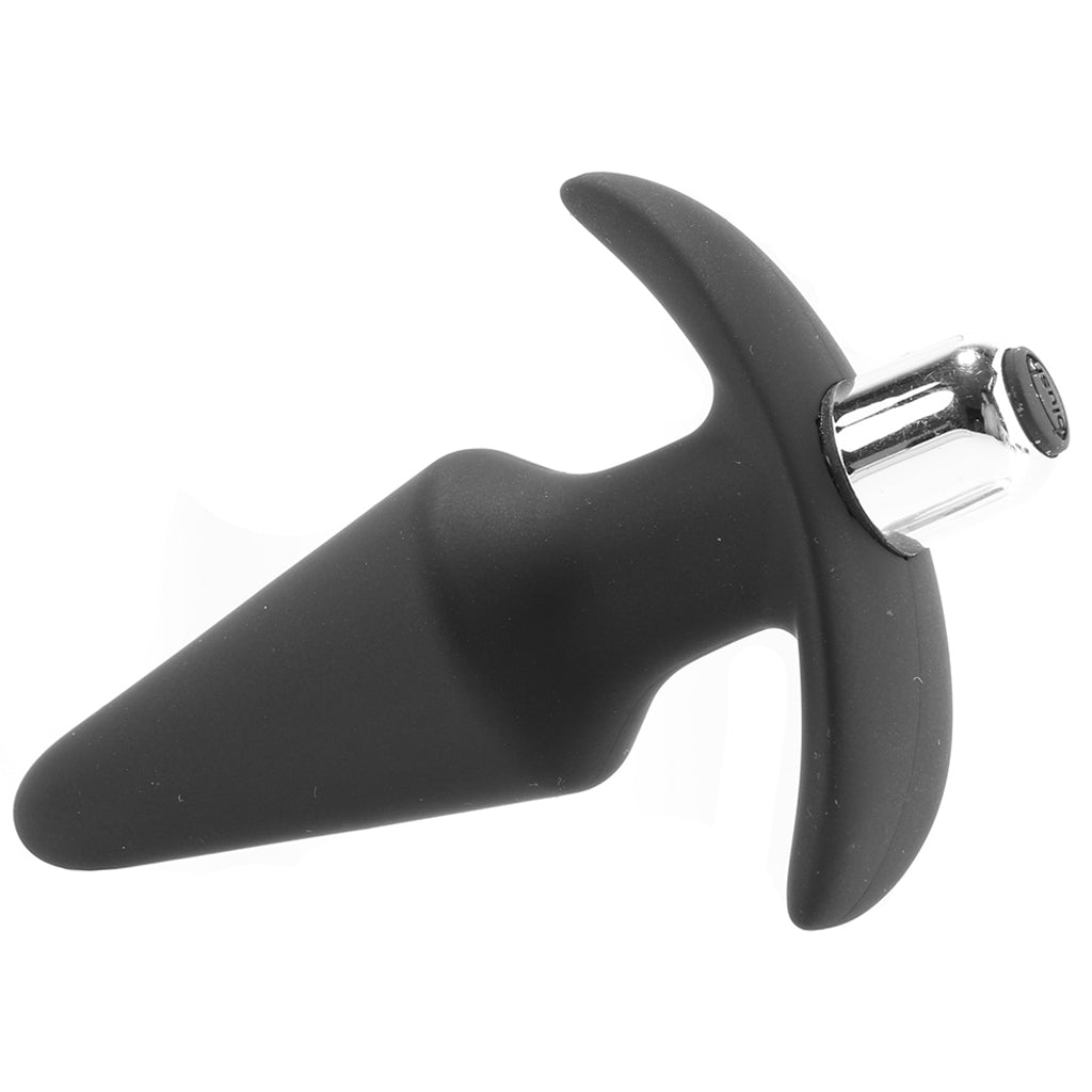 Luxe Discover Vibrating Silicone Butt Plug in Black - Tophatter's Adult Products Anal Sex Toys > Butt Plugs - Tophatter Daily Deals