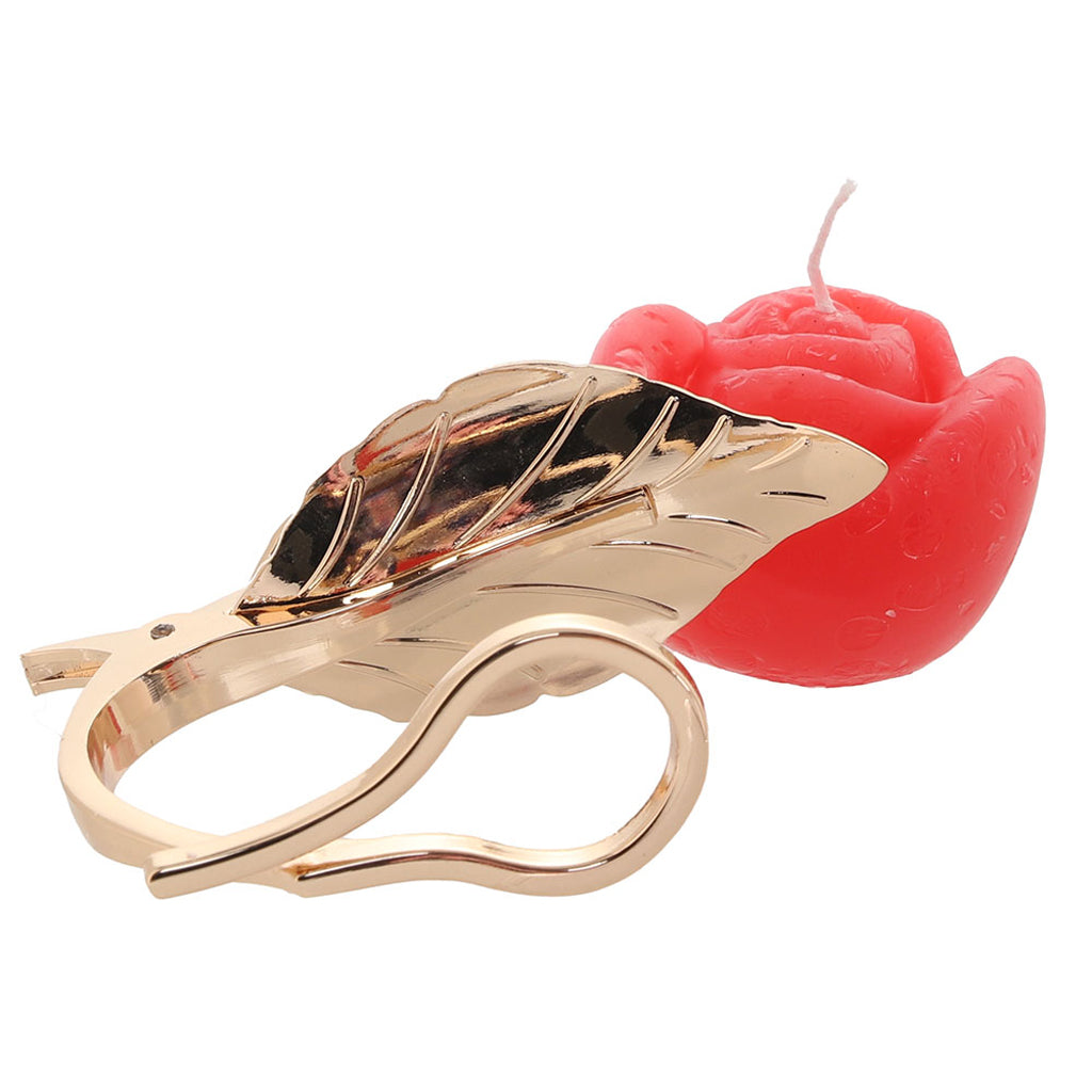 Master Series Burning Passion Rose Candle & Holder - Tophatter's Adult Sex Toys Online Bondage and Fetish > Tools & Accessories - Tophatter Daily Deals