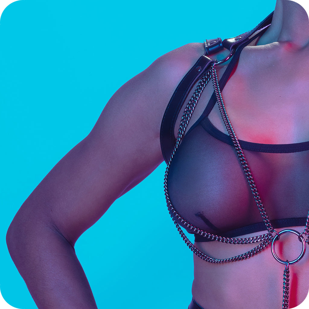 Euphoria Multi Chain Halter Harness Bondage and Fetish > Women's - Tophatter Daily Deals
