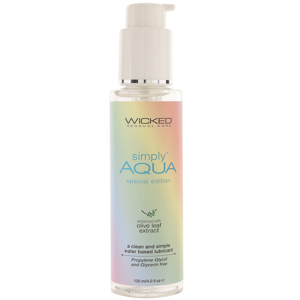 Simply Aqua Special Edition Lube 4oz/120ml Lubes and Lotions > Water Based Sex Lubes - Tophatter Daily Deals