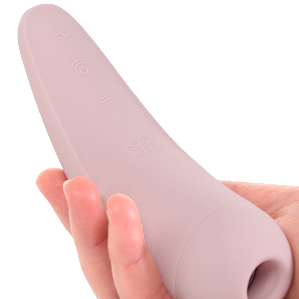 Satisfyer Curvy 2+ Air Pulse Stimulator in Pink Vibrators > Clitoral Stimulators - Tophatter Daily Deals