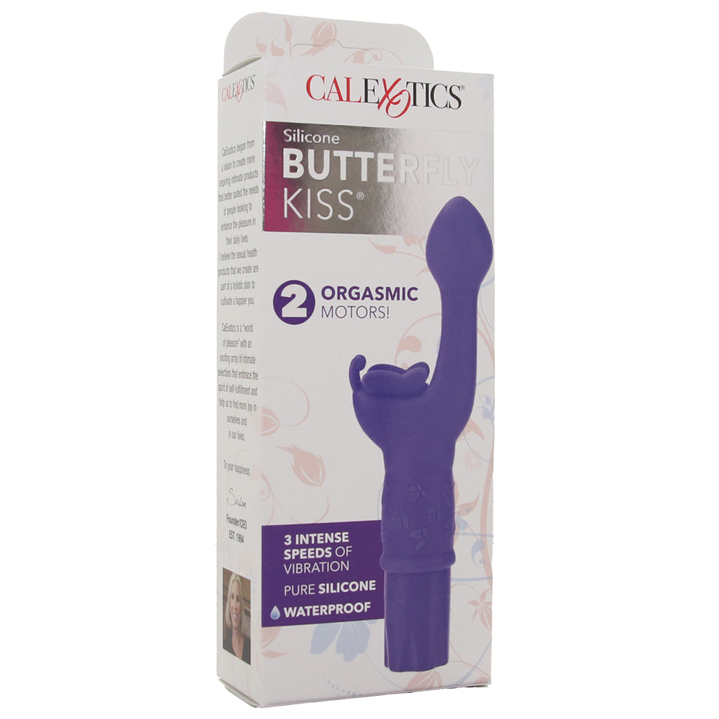 Silicone Butterfly Kiss Vibe in Purple Vibrators > G-Spot Vibrators - Tophatter Daily Deals
