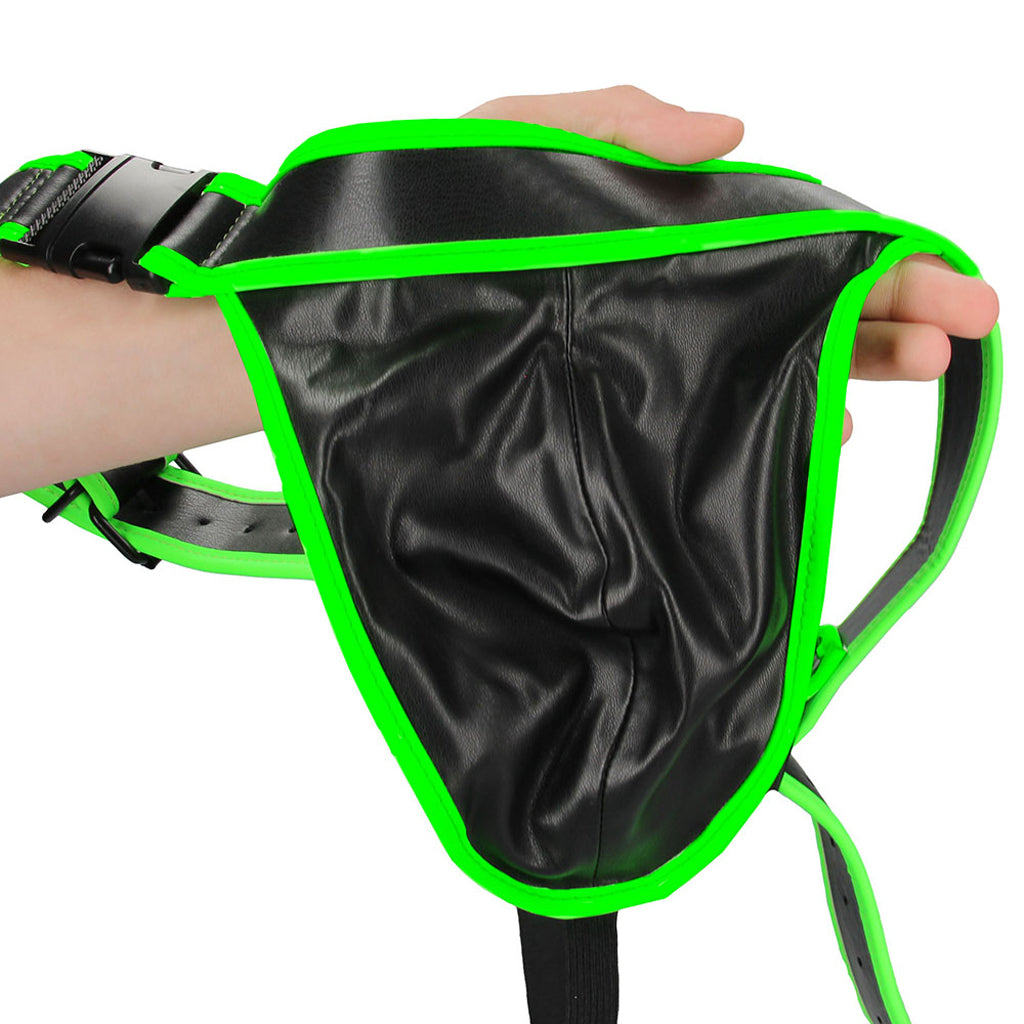 Ouch! Glow In The Dark Side Buckle Jock Strap /XL Bondage and Fetish > Men's Bondage Wear - Tophatter Daily Deals