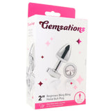 Gemsations 2 Inch Beginners Bling Bling Plug in Silver Anal Sex Toys > Butt Plugs - Tophatter Daily Deals
