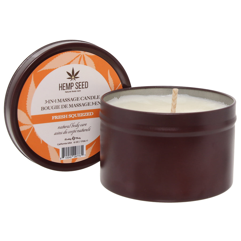 3-in-1 Massage Candle 6oz/170g in Fresh Squeezed Lubes and Lotions > Erotic Massage Oils - Tophatter Daily Deals