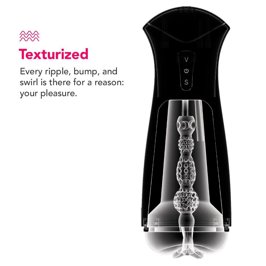 PDX Elite F*ck-Gasm Auto Suction Stroker in Light - Tophatter's Adult Sex Toys Online Male Masturbators > Auto Strokers - Tophatter Daily Deals
