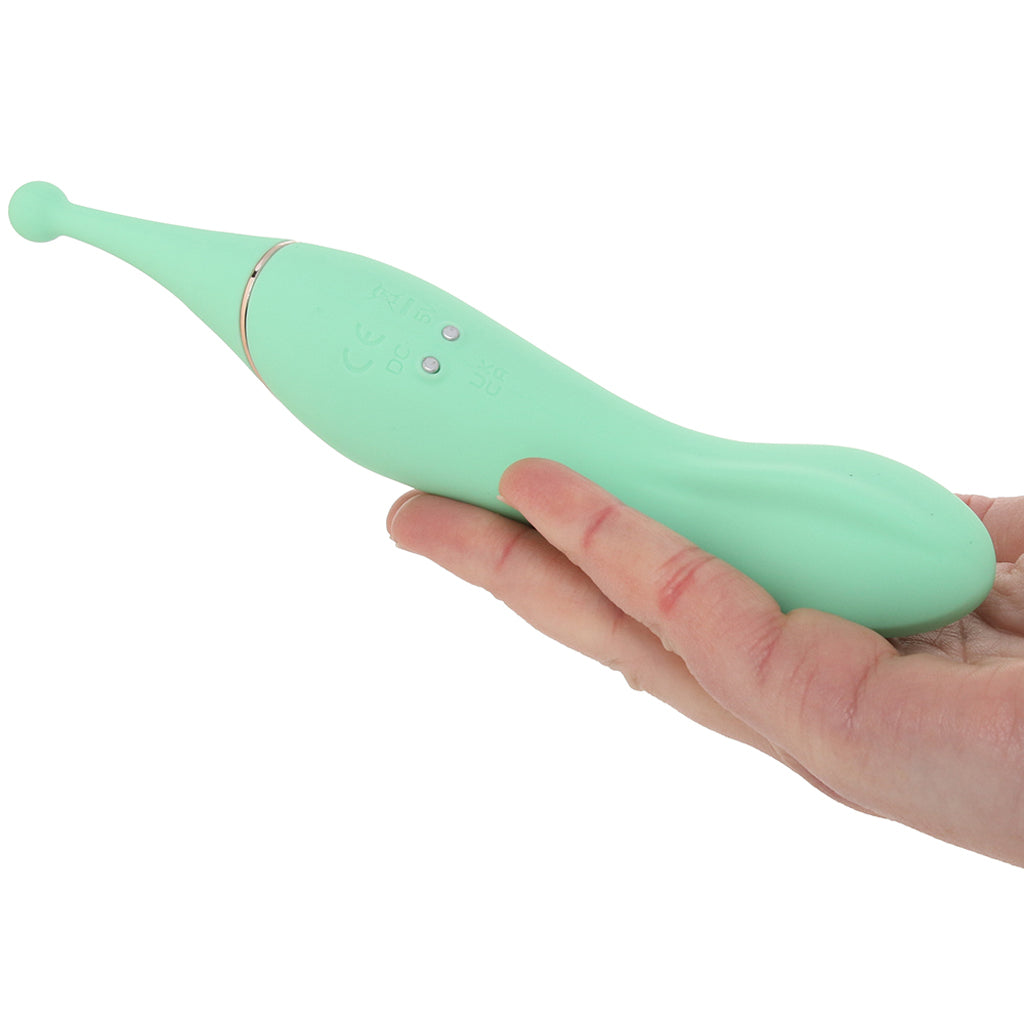 Stella Dual Ended Stimulator Vibe in Green - Wholesale Prices (Limited Deals)