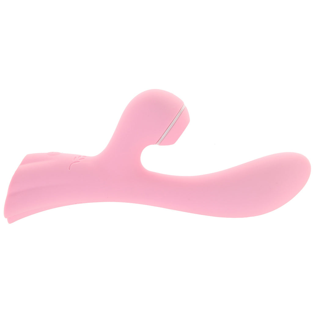 Luxe Aura Suction Vibe in Pink Vibrators > Rabbit Vibrators - Tophatter Daily Deals