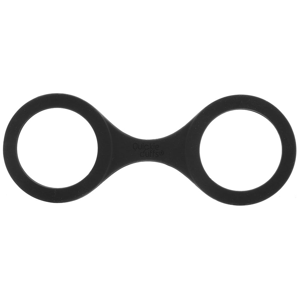 Medium Silicone Quickie Cuffs in Black - Tophatter's Adult Products Bondage and Fetish > Wrist and Ankle Cuffs - Tophatter Daily Deals