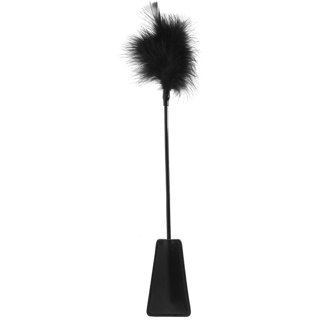Ouch! Feather Crop in Black - Tophatter's Adult Products Bondage and Fetish > Whips and Crops - Tophatter Daily Deals