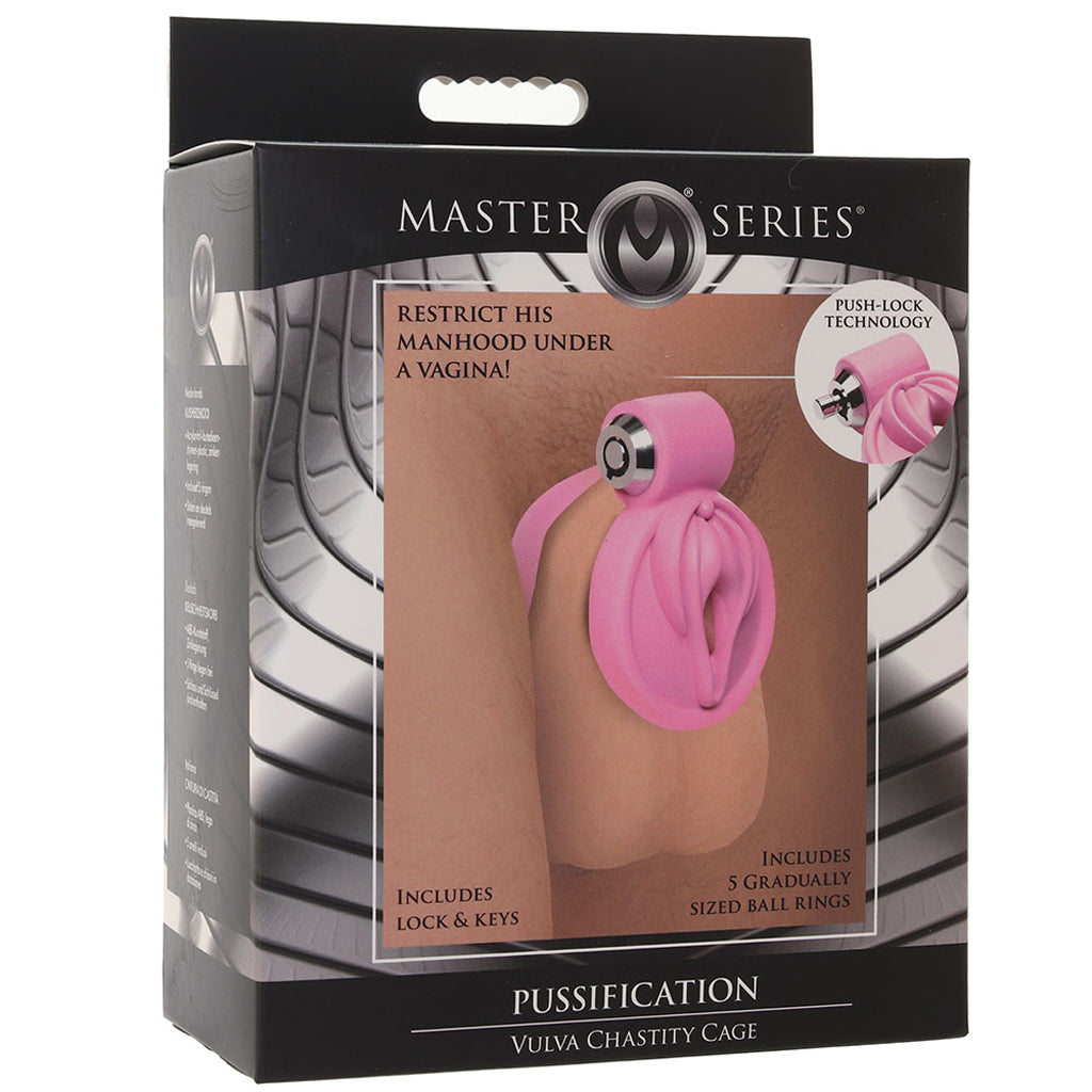 Master Series Pussification Vulva Chastity Cage Bondage and Fetish > Cock and Ball Devices - Tophatter Daily Deals
