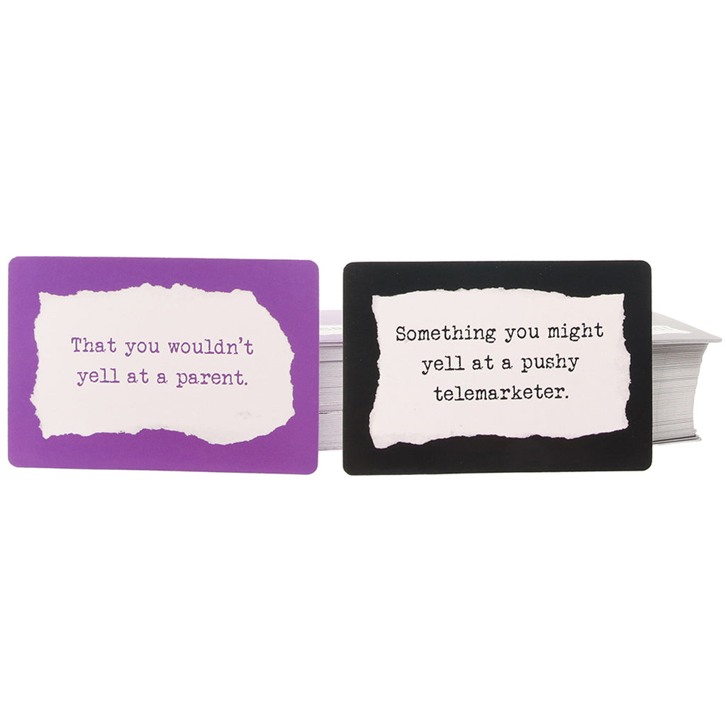 Pr*ck! Sl*t! F*ckhead! The Card Game - Tophatter's Adult Sex Toys Online Novelties 'n Parties - Tophatter Daily Deals