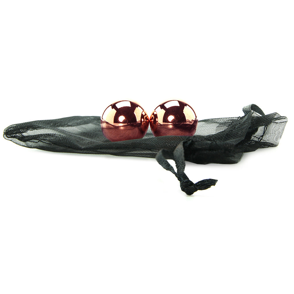 PinkCherry Weighted Kegel Balls in Rose Gold Kegel, Ben Wa and Pelvic Health Tools - Tophatter Daily Deals