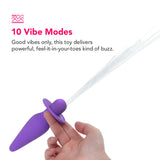 Southern Lights Vibrating Butt Plug in Purple Anal Sex Toys > Butt Plugs - Tophatter Daily Deals