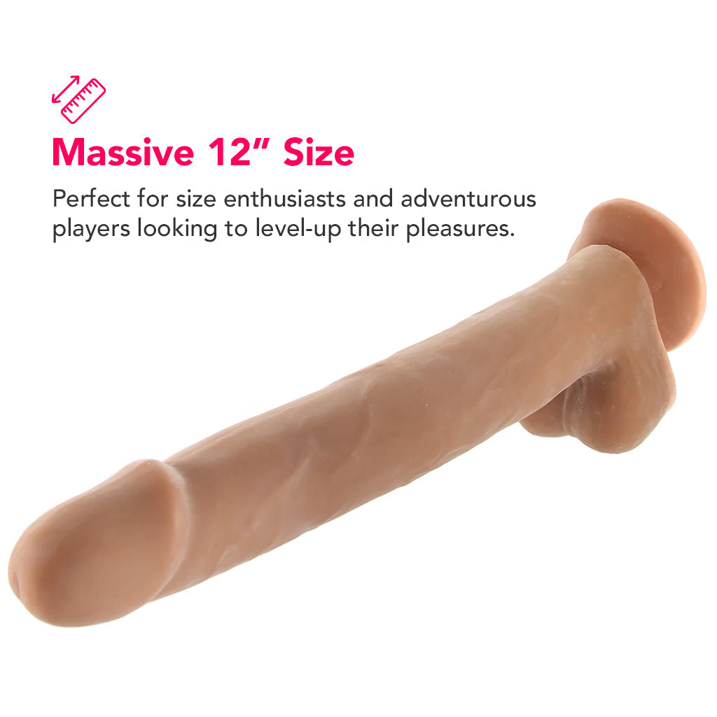 Size Queen 12 Inch Dildo in Brown Dildo Sex Toys > Realistic Dildos - Tophatter Daily Deals