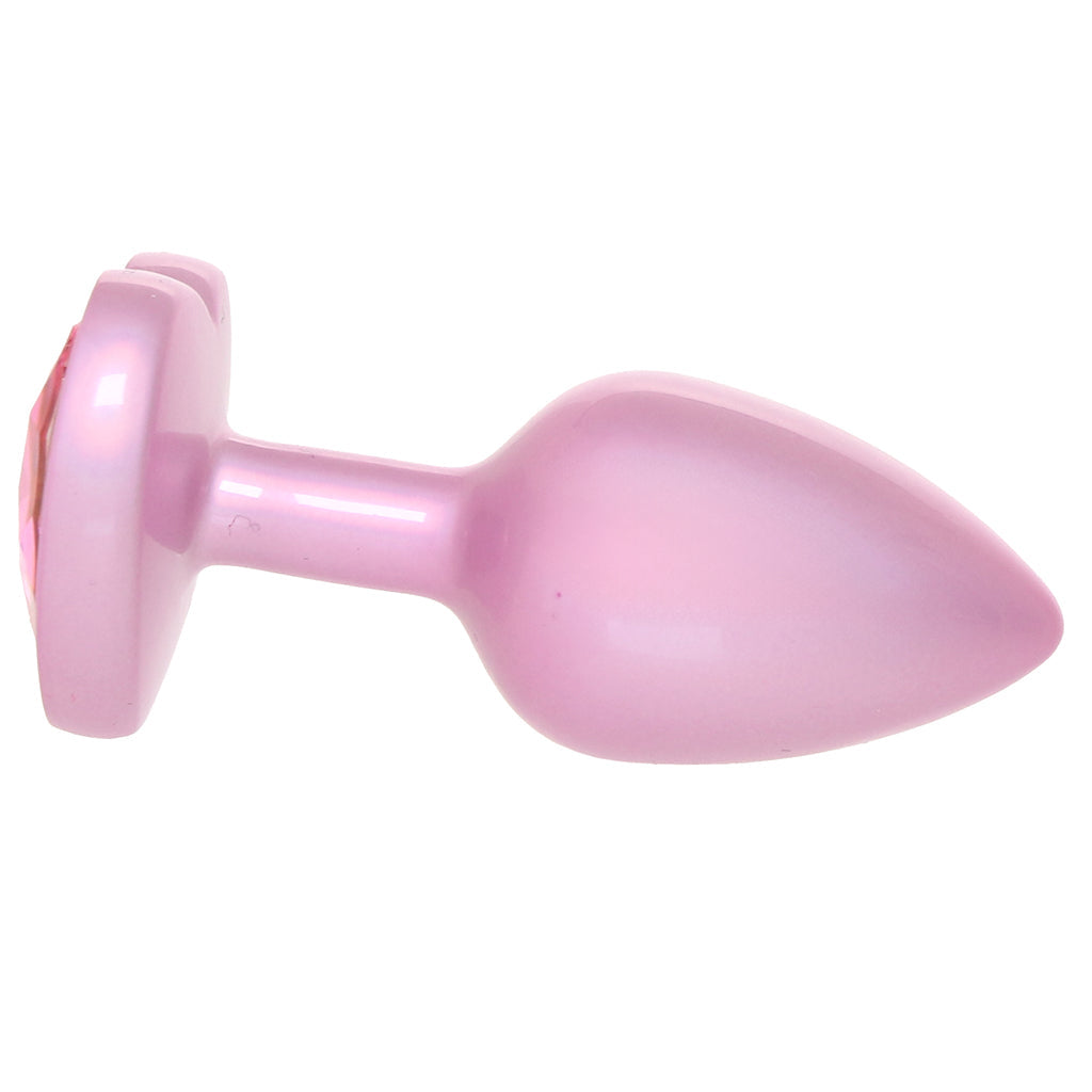 Booty Bling Pink Metal Jewelled Butt Plug in Small Anal Sex Toys > Butt Plugs - Tophatter Daily Deals
