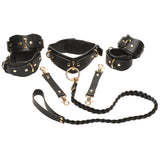 Bedroom Bliss Lover's Restraints Set in Black - Tophatter's Adult Products Bondage and Fetish > Starter BDSM Kits - Tophatter Daily Deals