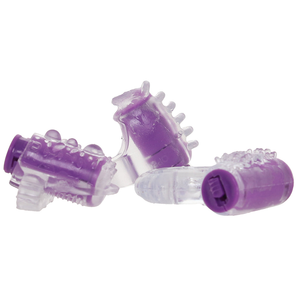 PinkCherry Master Trio Vibrating Rings Set - Tophatter's Vibrator Deals Online Cock Rings - Tophatter Daily Deals