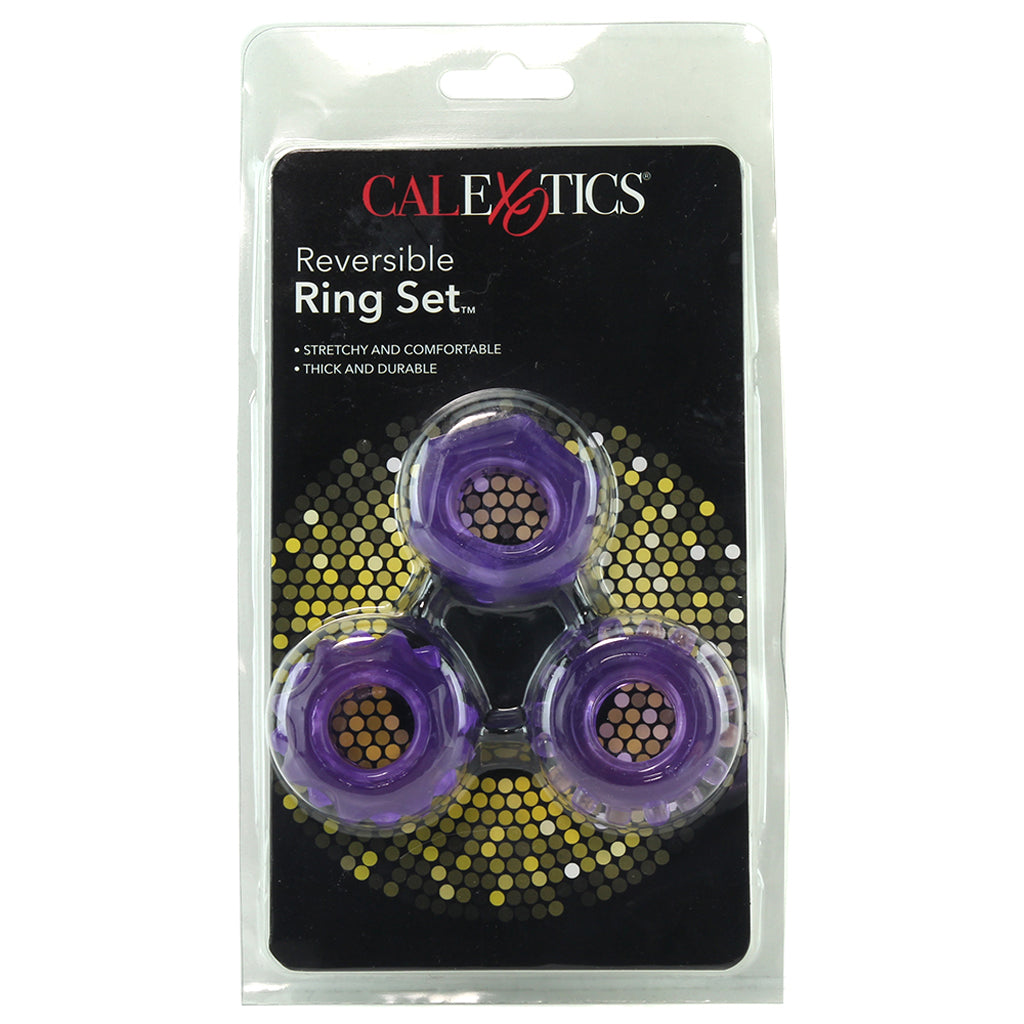 Reversible Cock Ring Set in Purple Cock Rings - Tophatter Daily Deals