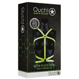 Ouch! Glow In The Dark Body Harness /XL Bondage and Fetish > Men's Bondage Wear - Tophatter Daily Deals