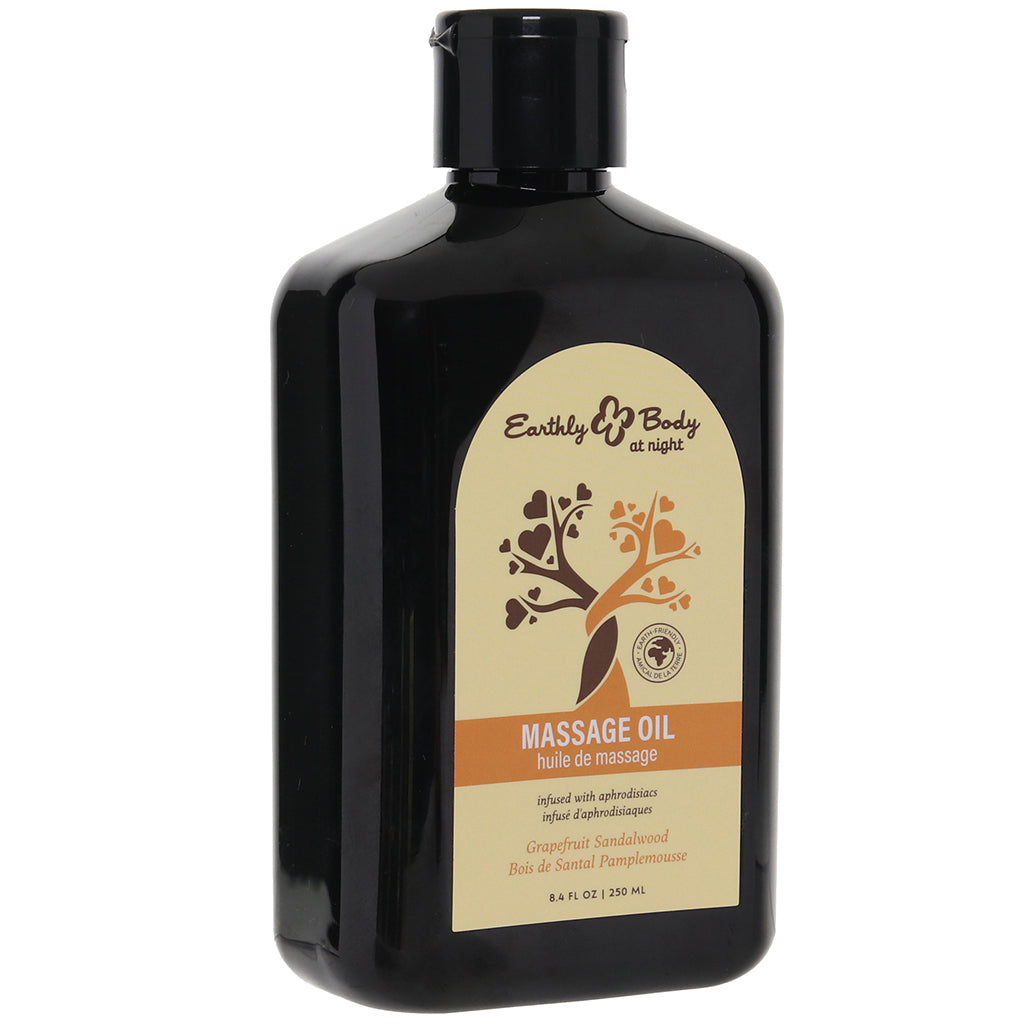 At Night Massage Oil 8.4oz/250ml in Grapefruit Sandalwood - Tophatter's Adult Sex Toys Online Lubes and Lotions > Erotic Massage Oils - Tophatter Daily Deals