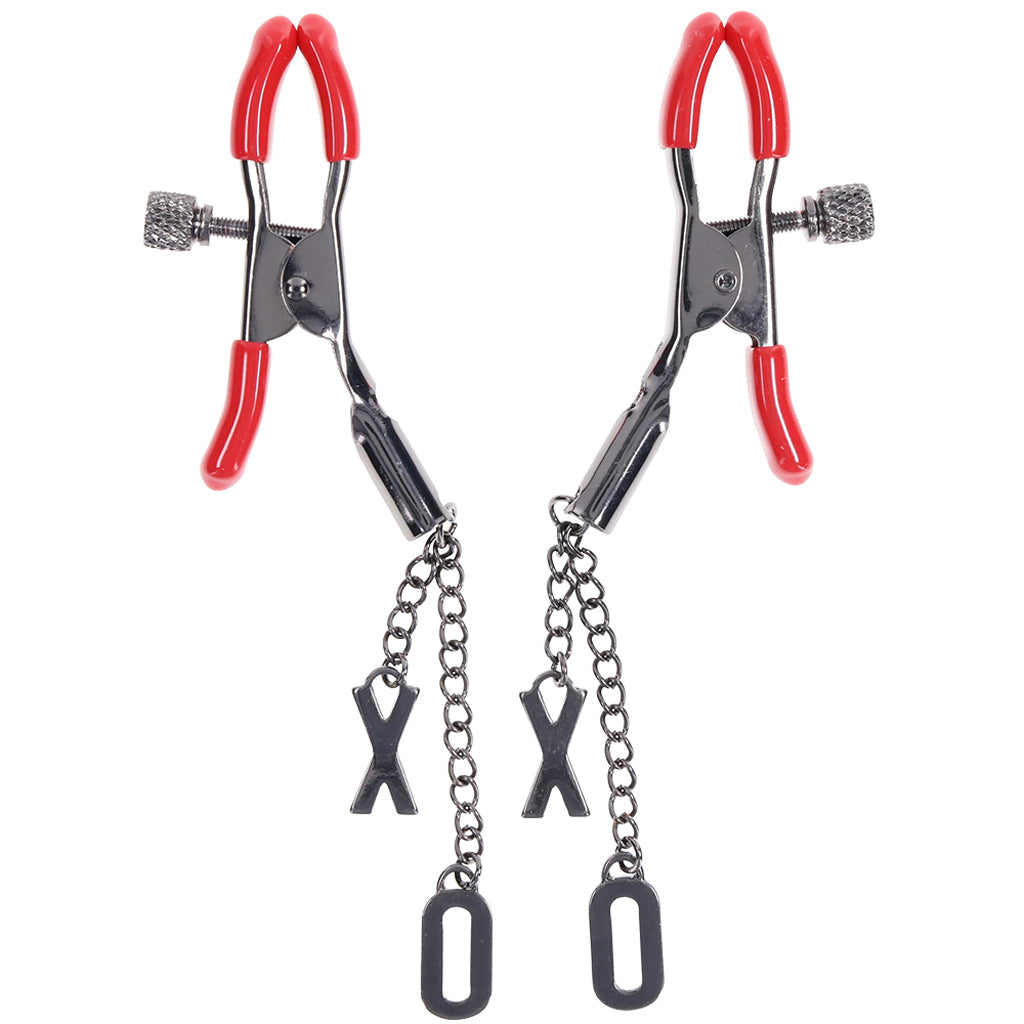 Ex's & Oh's Nipple Clamps - Tophatter's Adult Sex Toys Online Bondage and Fetish > Nipple Stimulators & Clamps - Tophatter Daily Deals
