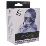 Nocturnal Collection Eye Mask & Breathable Ball Gag Set Bondage and Fetish > Ball Gags & Mouth Restraints - Tophatter Daily Deals