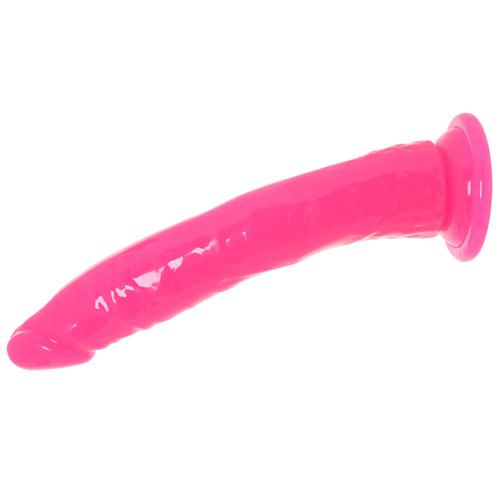 RealRock 9 Inch Glow-in-the-Dark Slim Dildo in Pink Dildo Sex Toys > Realistic Dildos - Tophatter Daily Deals