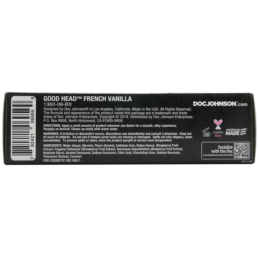 GoodHead Oral Delight Gel 4oz/113g in French Vanilla Lubes and Lotions > Flavored Sex Lubes - Tophatter Daily Deals