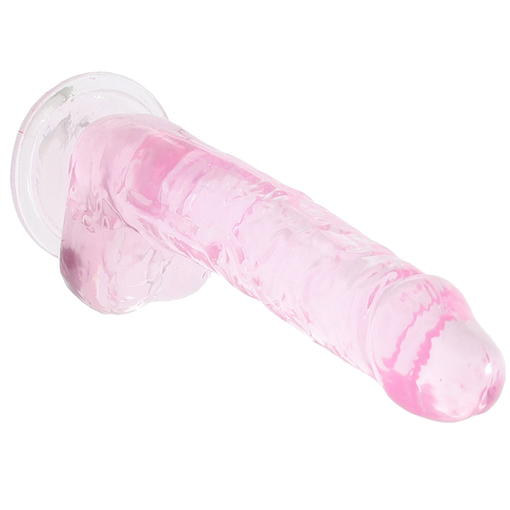 Naturally Yours 7 Inch Crystalline Dildo in Rose - Tophatter's Adult Products Dildo Sex Toys > Realistic Dildos - Tophatter Daily Deals