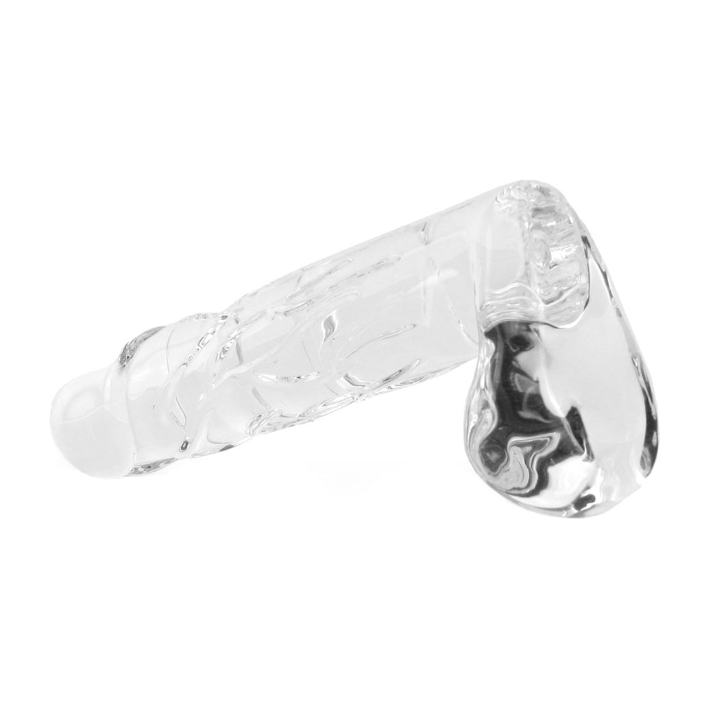 Blown Large Realistic Glass Dildo in Clear - Tophatter's Adult Products Dildo Sex Toys > Pyrex Glass Dildos - Tophatter Daily Deals